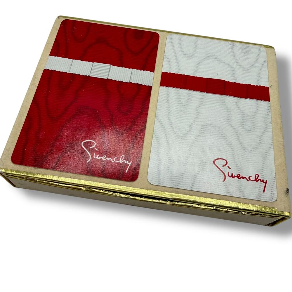 Vintage Givenchy playing card decks in gift box - complete designer homewear